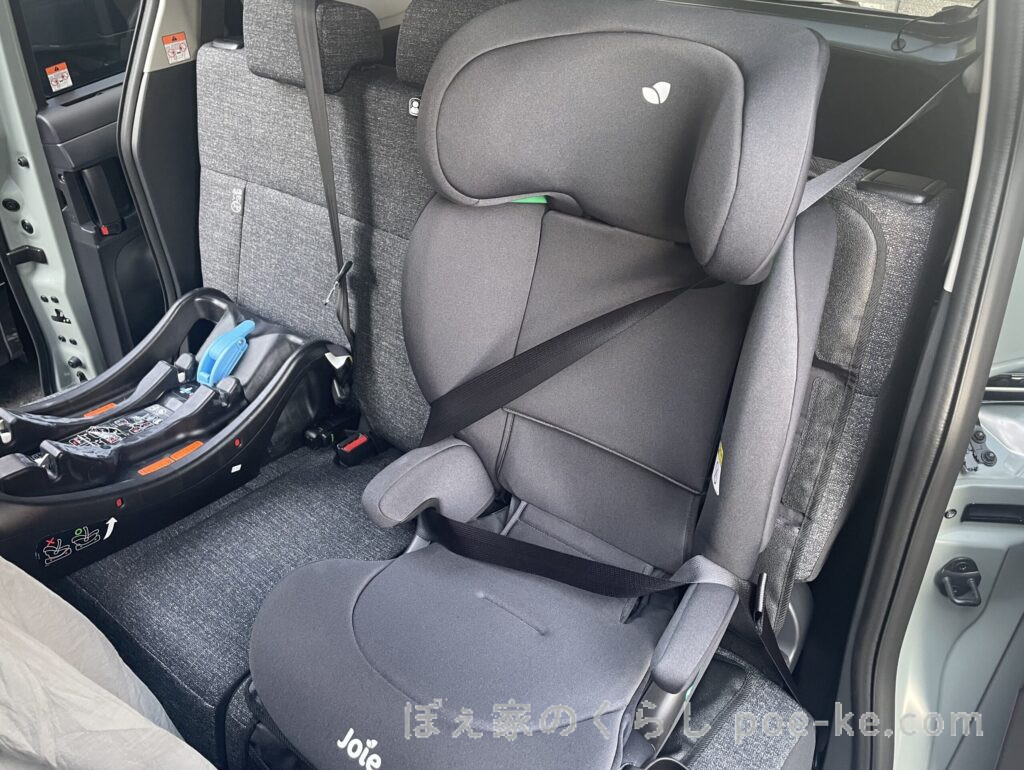 Joie アイ・アバーナ 後部座席 チャイルドシート ジュニアシート 間に親
