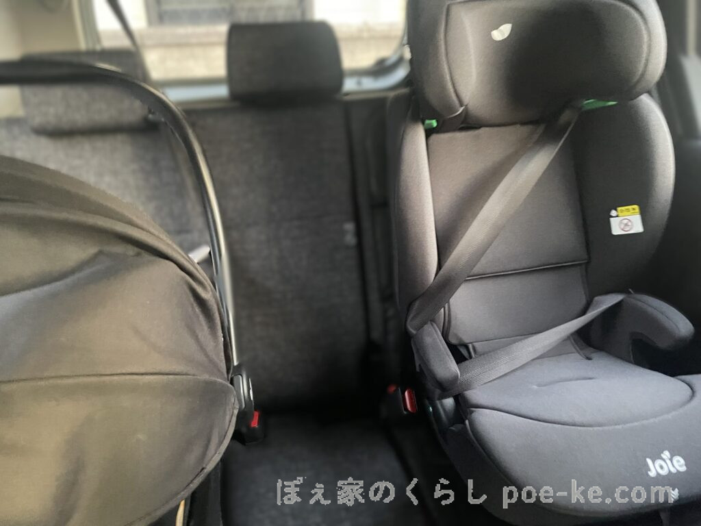 後部座席 チャイルドシート ジュニアシート 3人 乗車